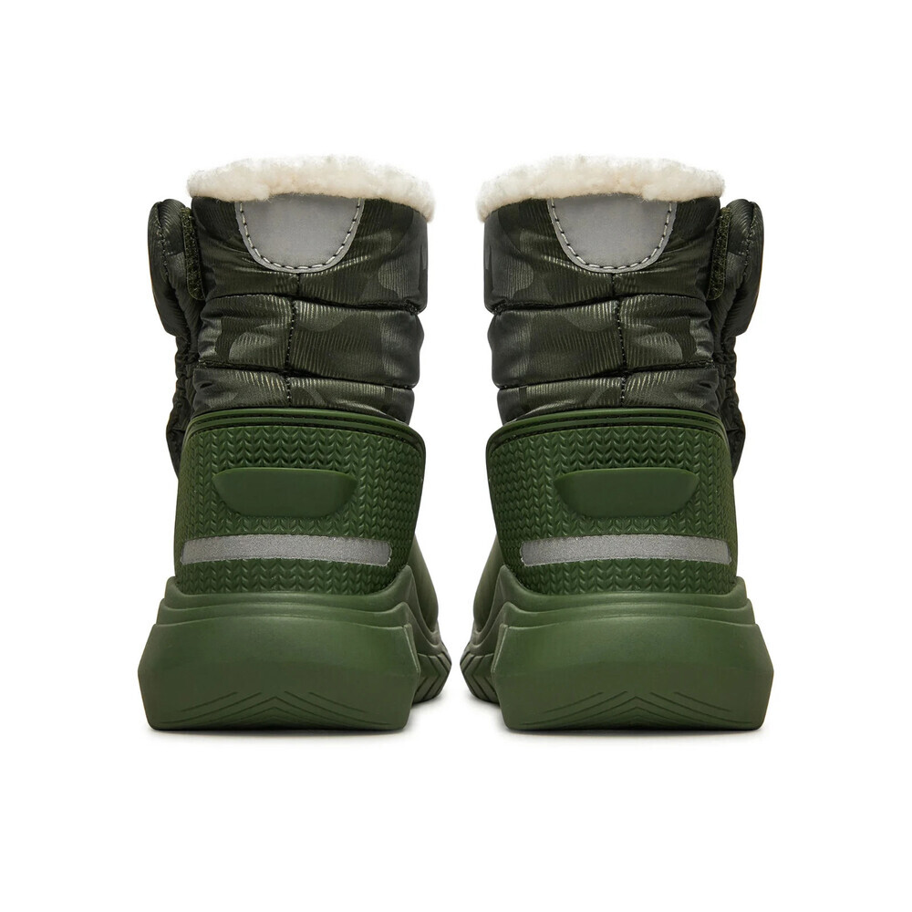 Hunter Intrepid Reflective KFT5001PCT Snow Boots Kids 7 Green Insulated JOBB496 - Picture 8 of 10